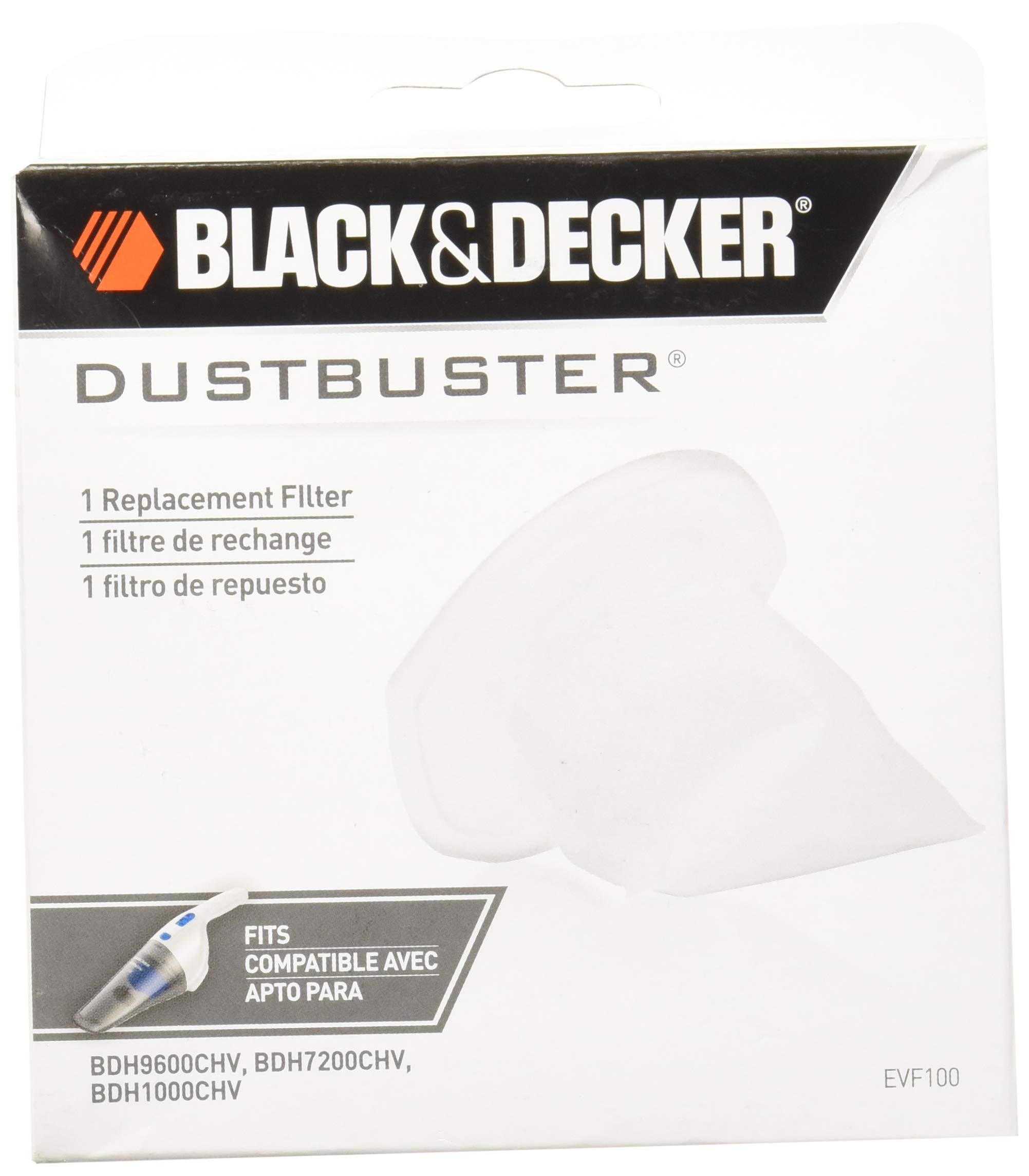 Black+Decker Vacuum Filter For Filter 1 pk