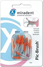 Miradent Pic Brush brosses de rechange, orange, conique, 6 pièces