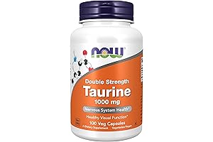 NOW Supplements, Taurine 1,000 mg for Nervous System Health
