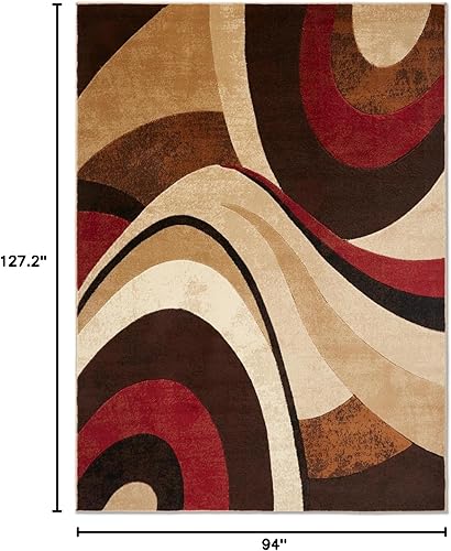 Miniatura 59 de Home Dynamix Tribeca Slade - Tapete contemporáneo, abstracto azul/rojo óxido, 7 pies 10 pulgadas x 10 pies 6 pulgadas Azul/Óxido