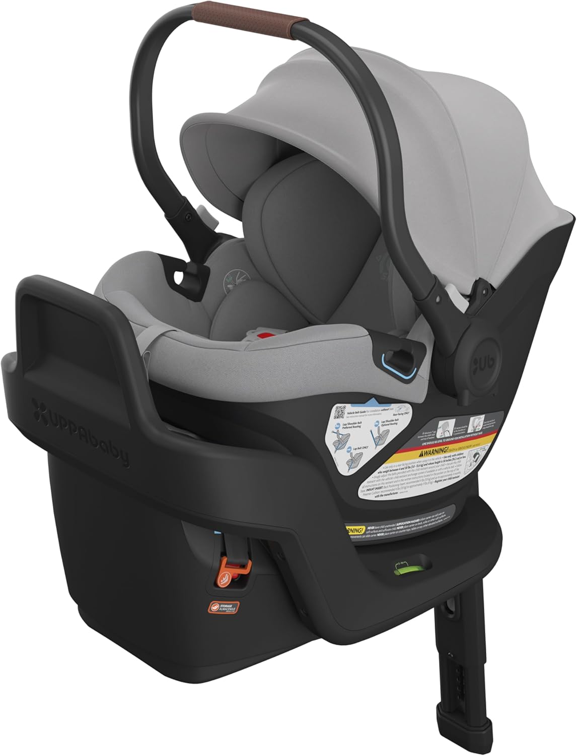 UPPAbaby Aria Lightweight Infant Car Seat/Just Under 6 lbs for Easy Portability/Base with Load Leg + Infant Insert Included/Direct Stroller Attachment/Anthony