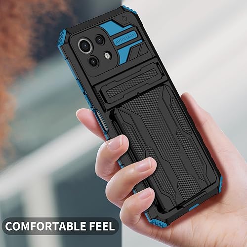 Miniatura 7 de Funda compatible con Oppo A54 4G, ranura para tarjeta con función atril integrada compatible con Oppo A54 4G a prueba de golpes, funda protectora 2