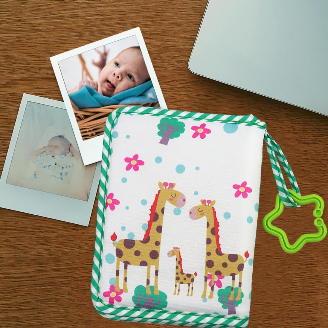 Baby First Photo album 4 x 6 inches Slip in 17 Baby Book Gift FaGeNAZHPOit Memory Book Albums, Green