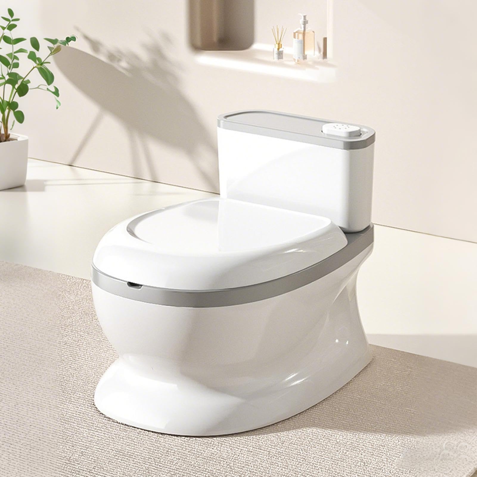 Töpfchentoilette für Kinder Realistische Spültaste