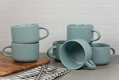 Vista 65 de 10 Strawberry Street Wazee - Plato de ensalada Coupé mate de 8.25 pulgadas, juego de 6, rojo