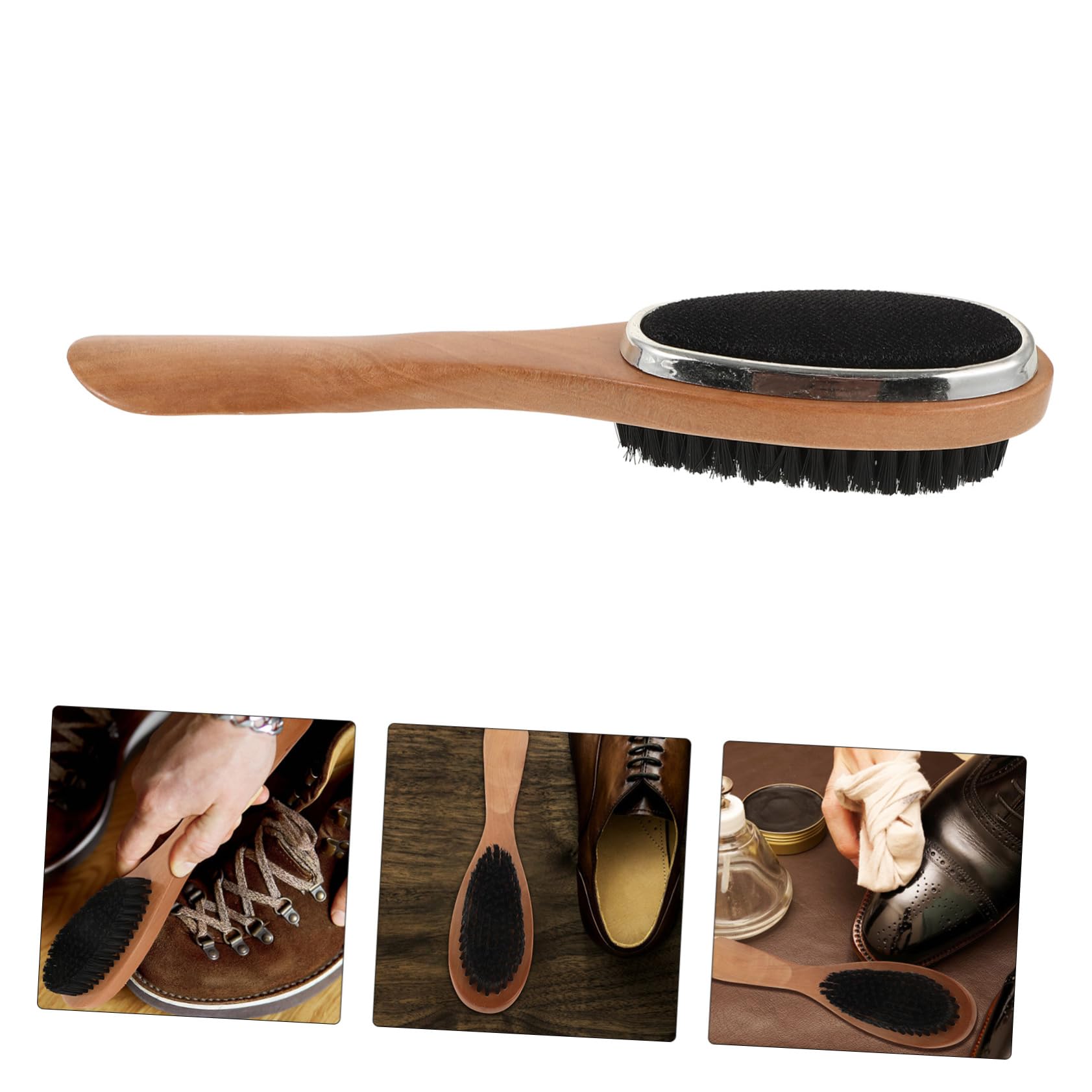 5st Schuhbürste Aus Massivem Holz Stiefel Polierbürste Teppichreiniger Mit Borsten Schuhe Entstaubungsbürsten Schuhputzbürsten Langer Schuhanzieher Beutelreinigungsbürste