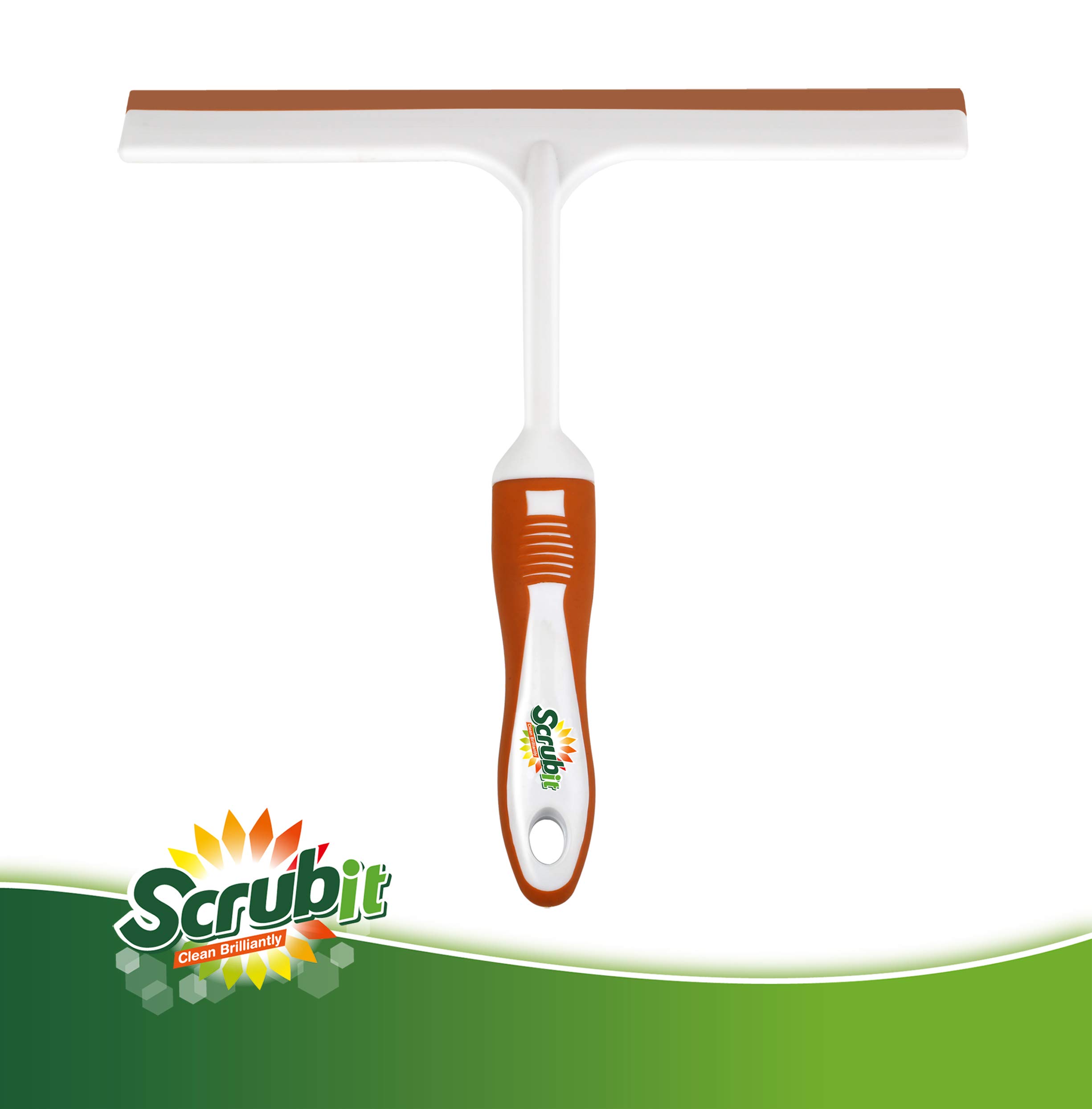 SCRUBIT Ściągaczka do okien i prysznica, lekki środek do czyszczenia okien, szkła, przedniej szyby samochodu i lusterka, narzędzie do czyszczenia drzwi prysznicowych, kuchni i łazienki
