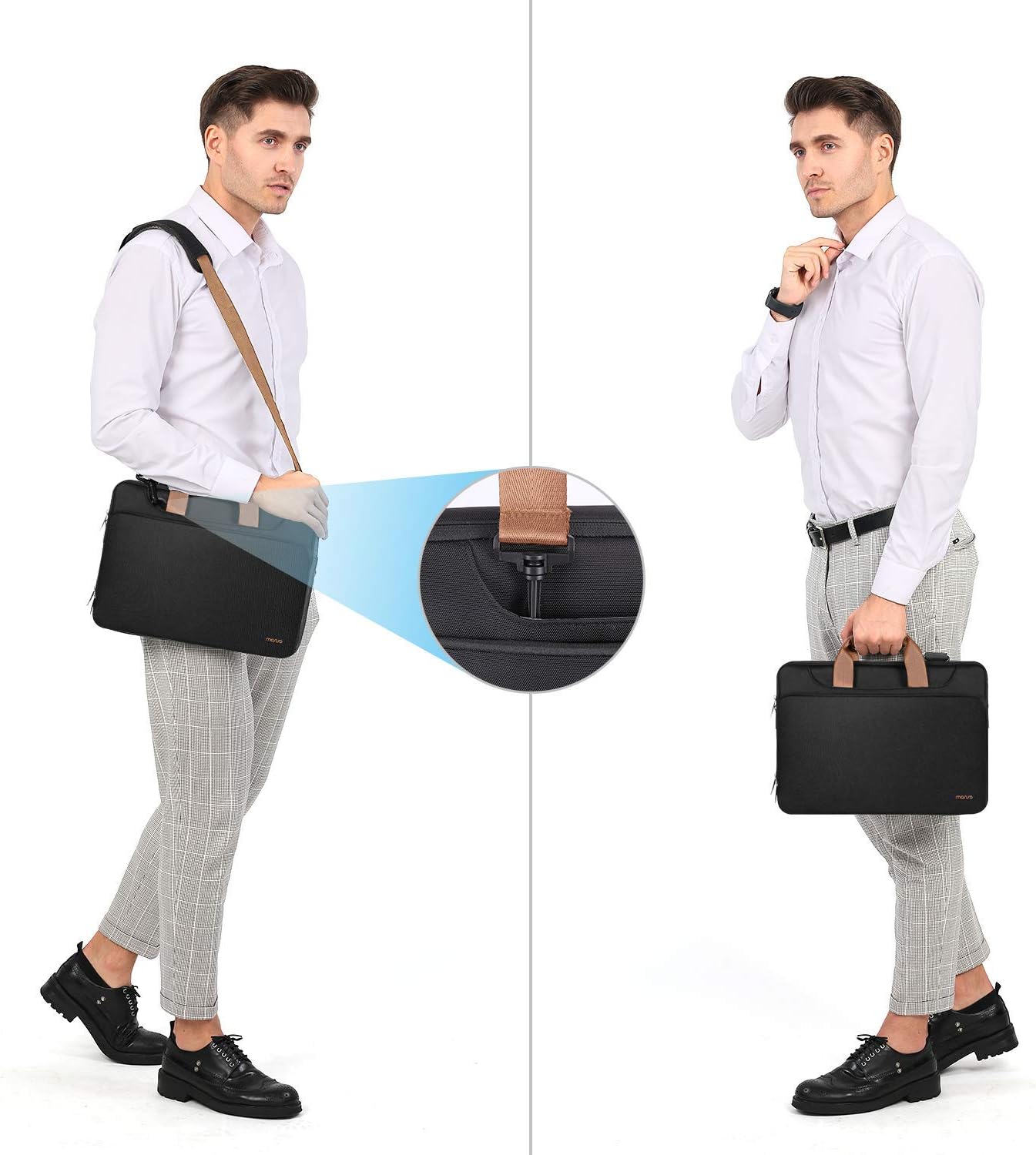 70% Off Everything MOSISO 360 Protective Laptop Shoulder Bag Compatible with MacBook Pro/Air 13 inch, 13-13.3 inch Notebook Computer, Briefcase Sleeve with Back Trolley Belt, Black