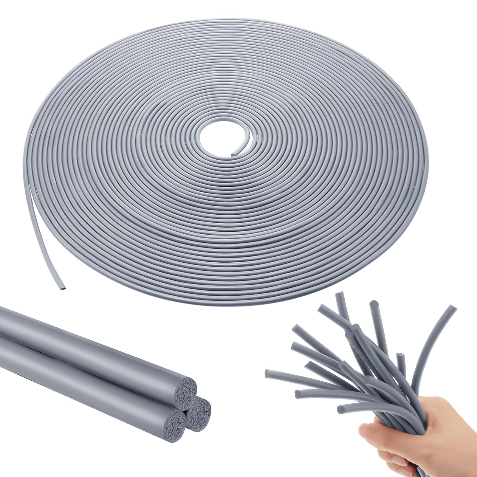 M-D 71480 1/2 Inch X 20 Ft Backer Rod For Gaps & Joints - Polyethylene Caulk Saver