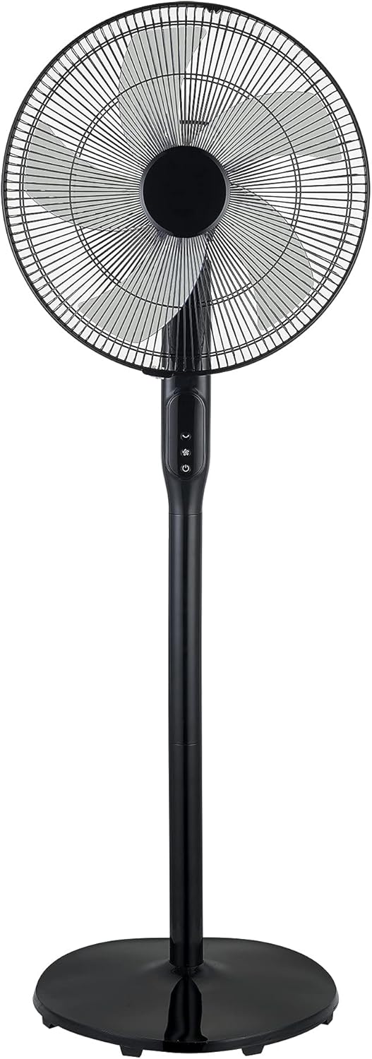 Ecohouzng 16 in. DC Pedestal Fan with Remote, Black, CT440020D