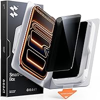 Vista 19 de SMARTDEVIL Paquete de 2 protectores de pantalla de vidrio templado para iPhone Air, protección antirroturas de grado militar, dureza 9H, película