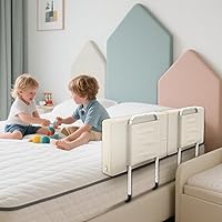 Vista 10 de Riel de cama para niños pequeños, protector de cama ajustable para camas individuales y matrimoniales, rieles de seguridad de cama para niños