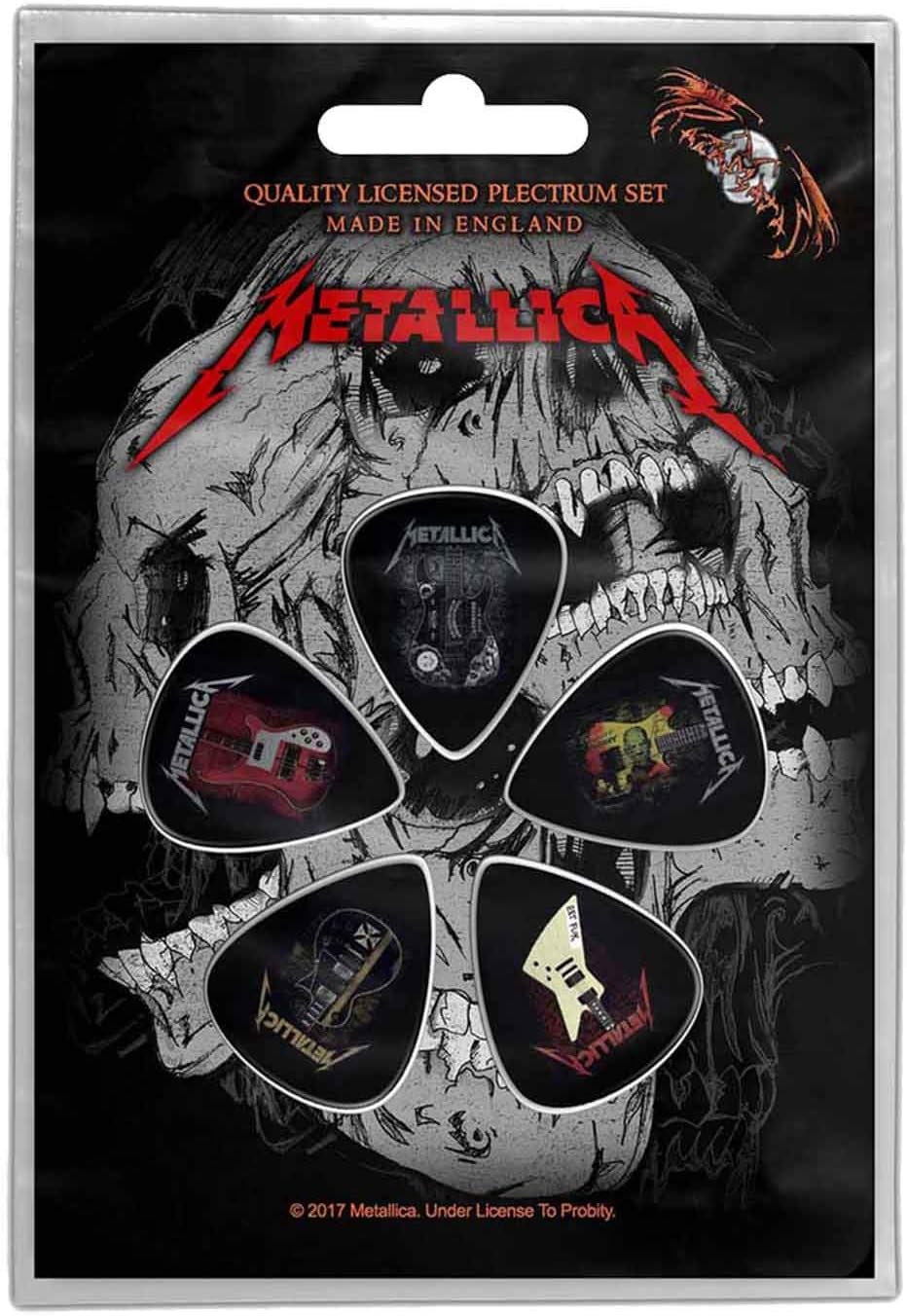 Plectrum Pack Guitars Band Logo Official 5 Pack Guitar Picks Size One Size