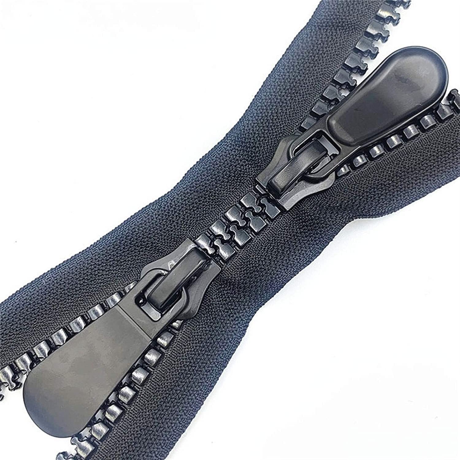 cerniere, cerniera di ricambio two way zip，zip for jacket，Open zipperOpen-Ended Zip Fasteners,Coil Zippers,Invisible Zippers, Army Green 5# Open-end Auto Lock Metal Zipper， Use for Clothes Shoes Pocke