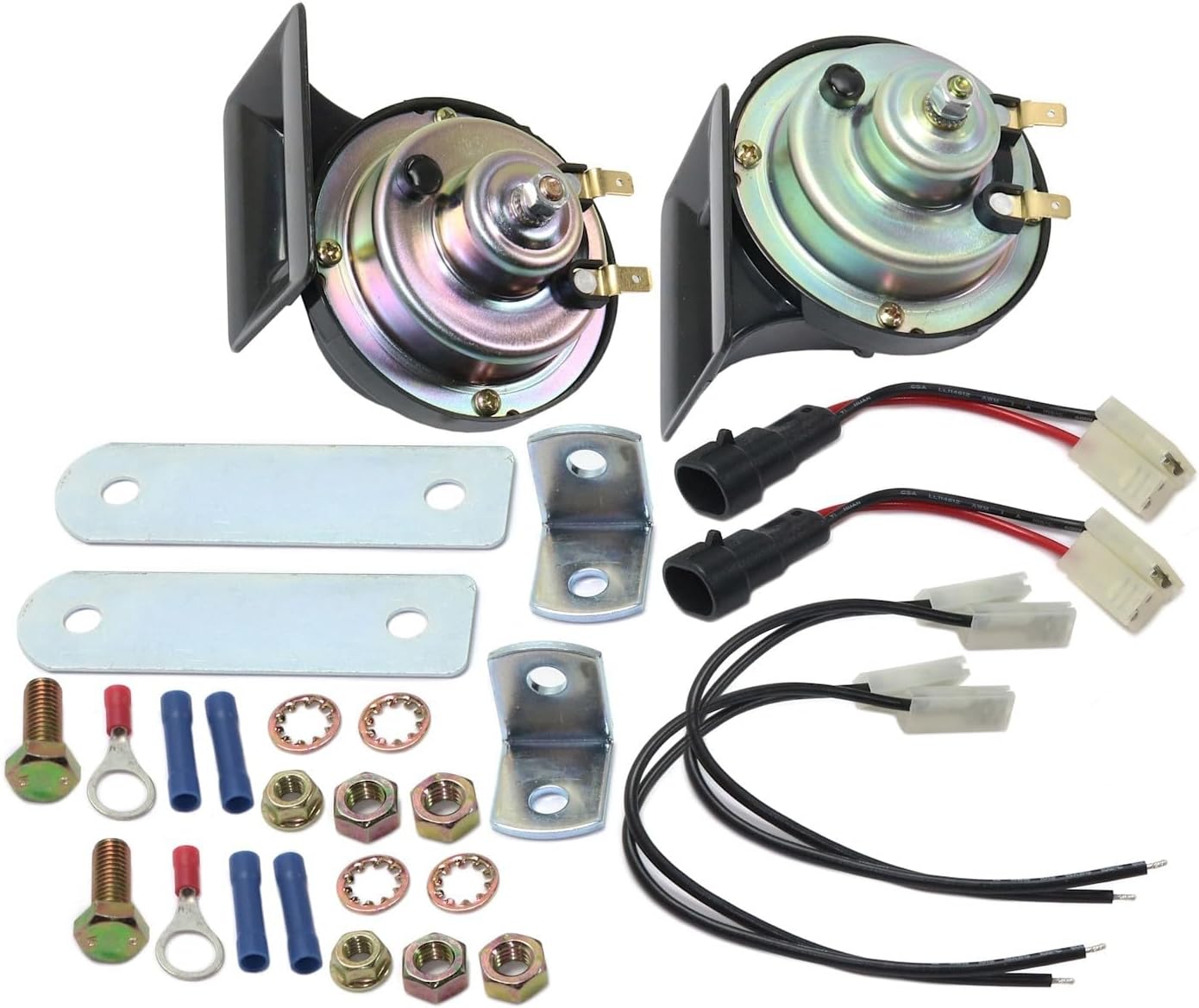 Replacement Horn Pair (Driver and Passenger) fits Chevrolet Silverado 2500 HD 8-Cyl Diesel (6.6L)