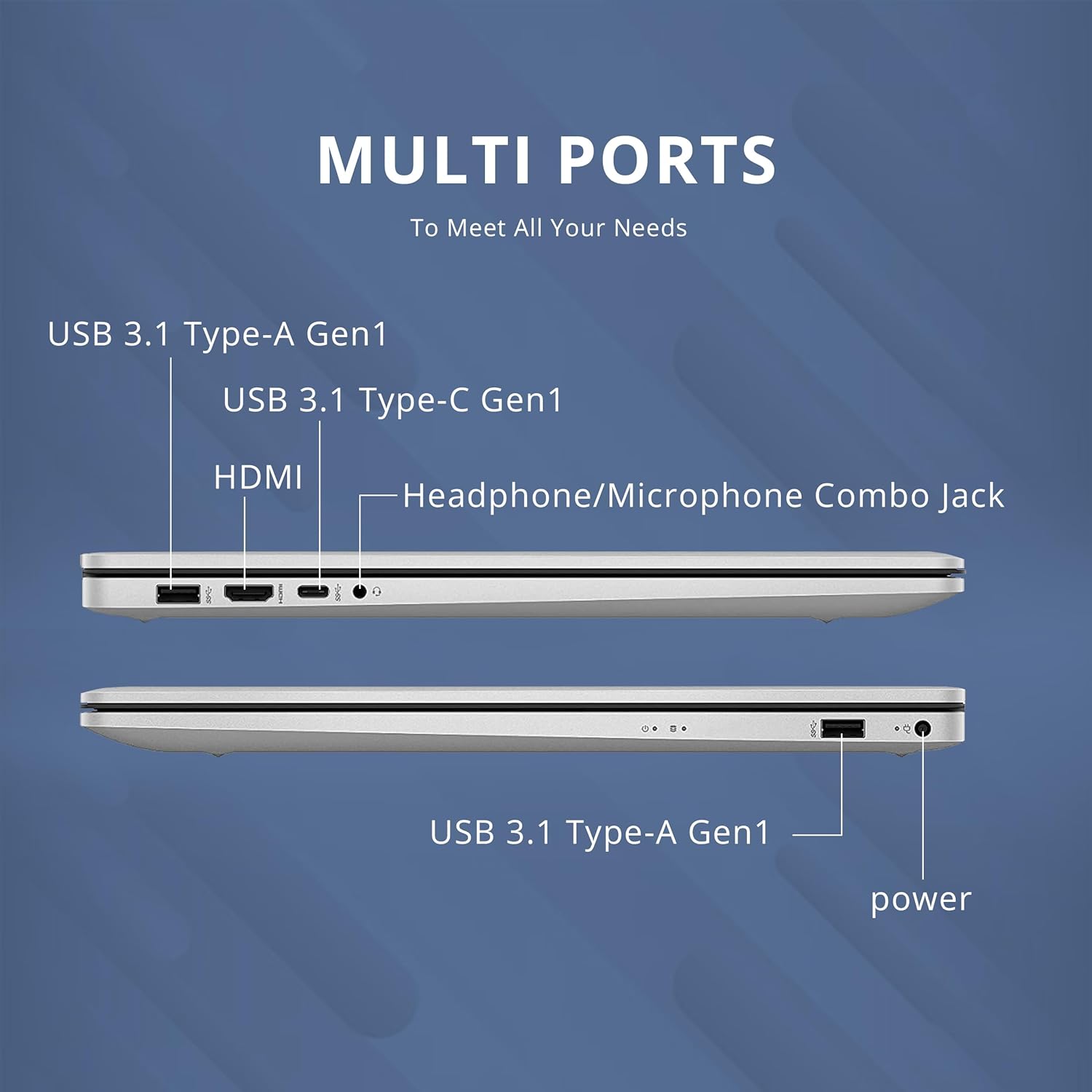 HP 17.3" FHD Laptop, AMD Ryzen 5 5500U, 16GB RAM, 1TB SSD, AMD Radeon Graphics, Numeric Keyboard, 720p HD Webcam, WiFi, Windows 11 Pro, Silver, 32GB Hotface USB Card - Image 9
