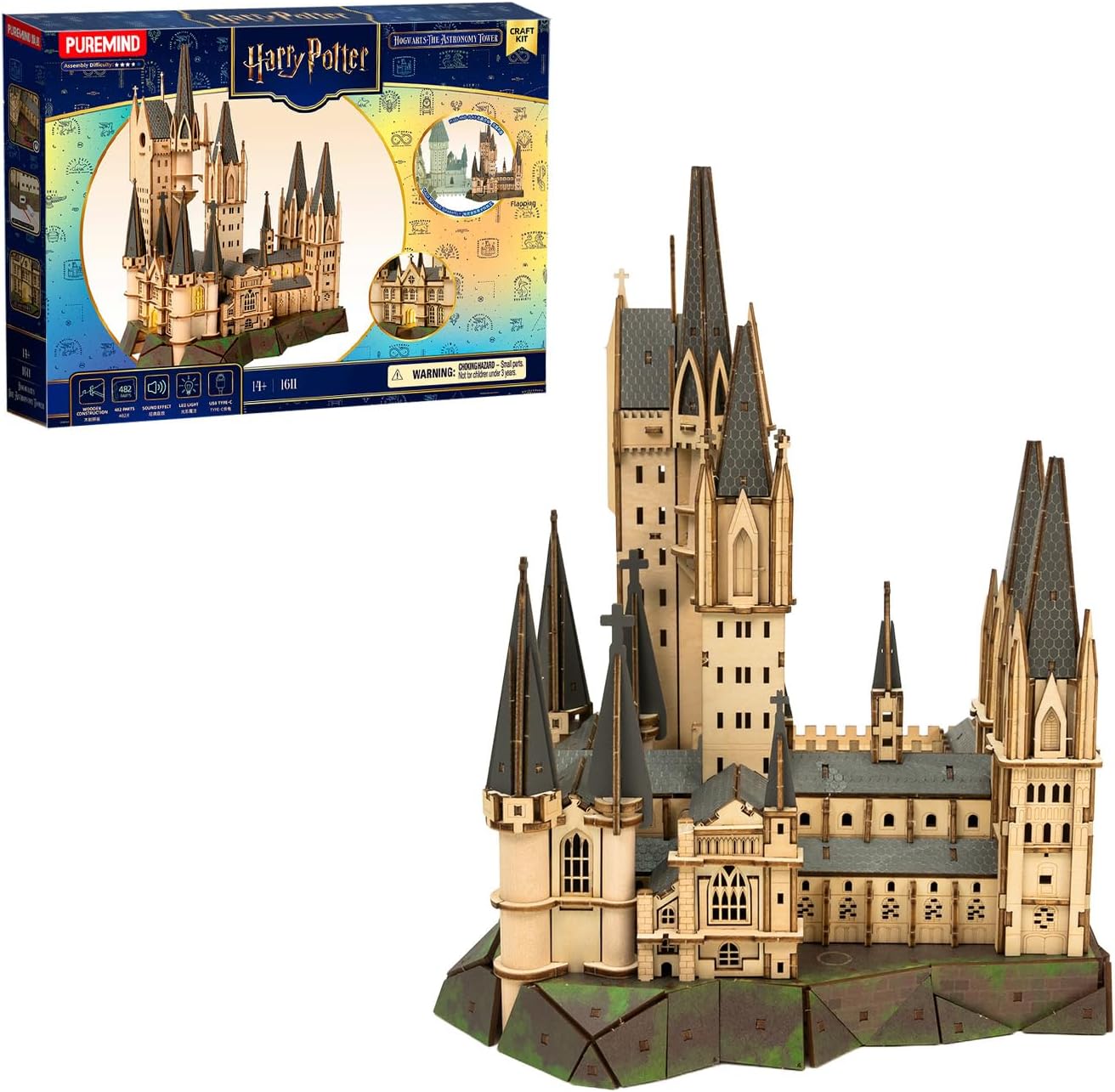 PUREMIND Harry Potter Wieża Astronomiczna, puzzle 3D, oficjalna licencja