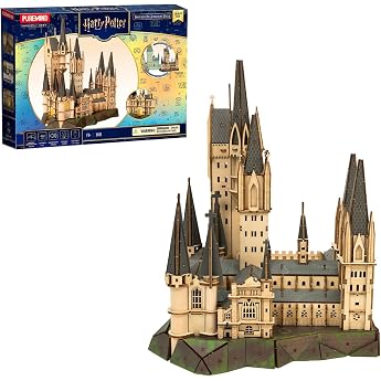 PUREMIND Harry Potter Hogwarts Astronomy Tower 3D Wooden Puzzle Miniature