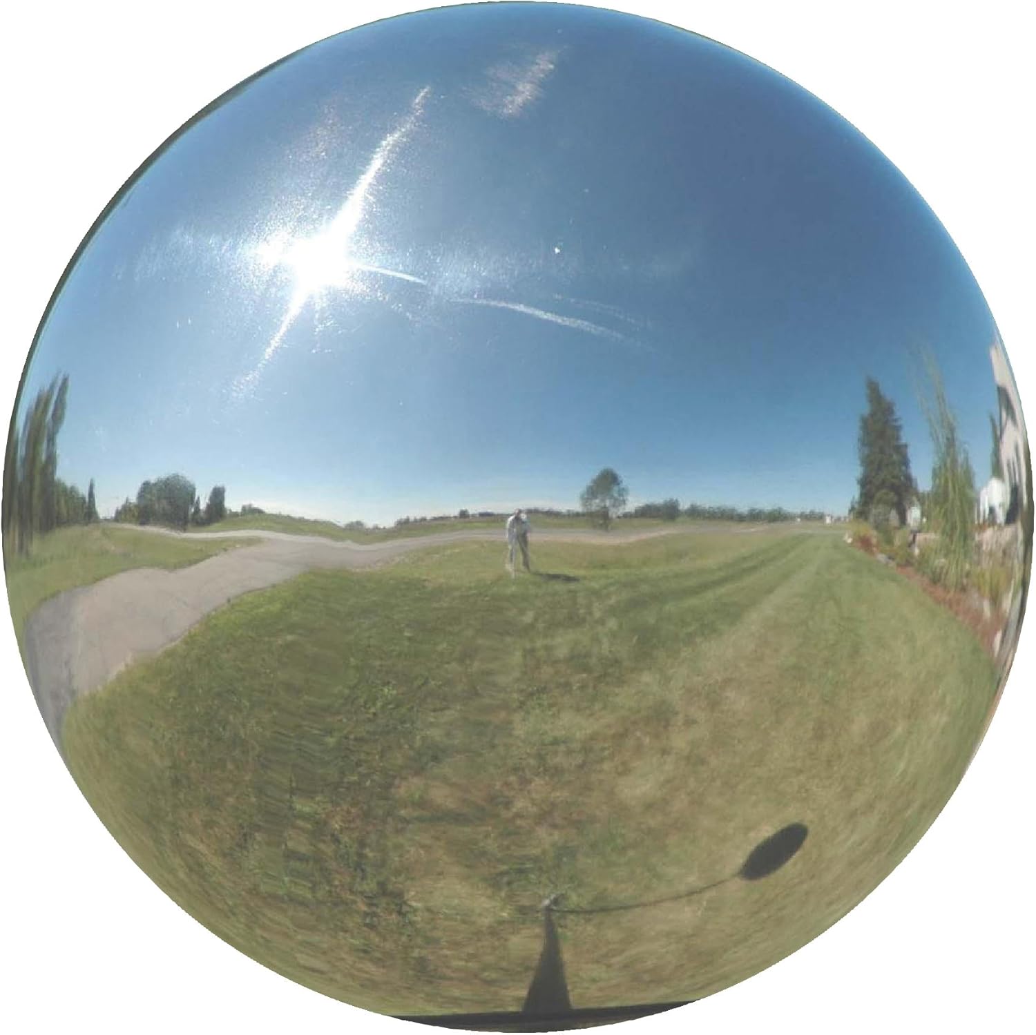 Very Cool Stuff SIL16 Stainless Steel Gazing Globe Ball, Silver, 16-Inch