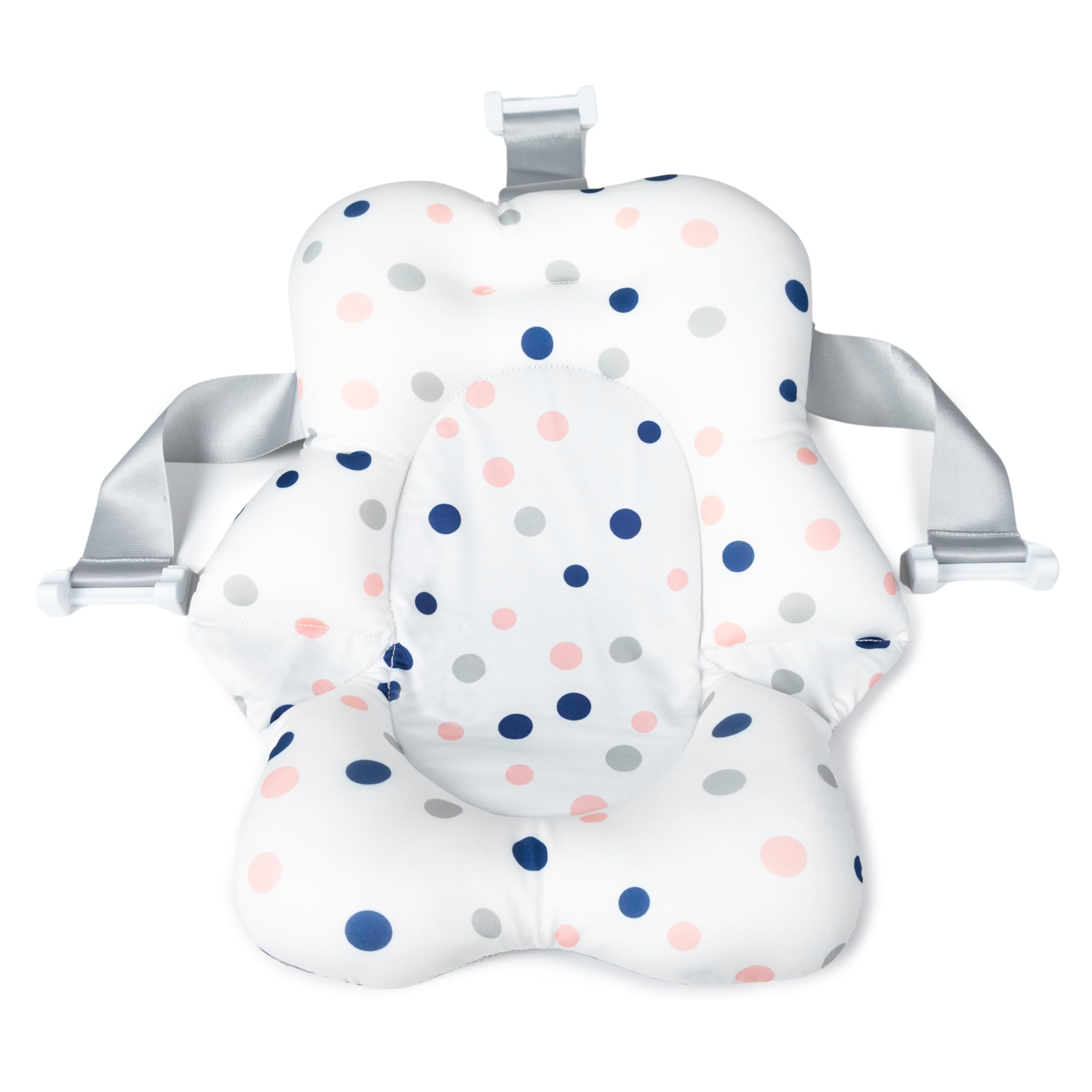 Toral Bañera Bebe con Patas y Cojín Comoda, Facil de Guardar, con Tapón y Patas Antideslizantes - Bañera Bebé Plegable Portatil - Asiento Bañera Bebe modelo Iris