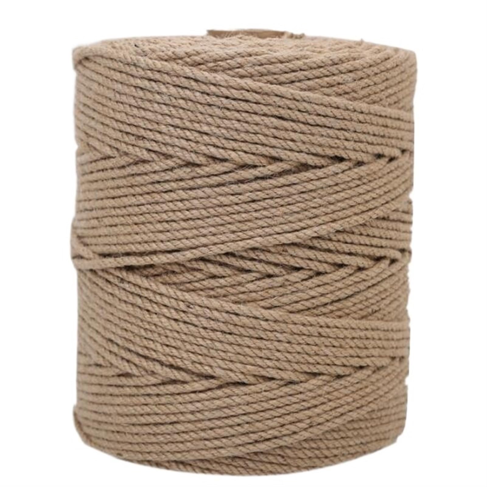 Corda di iuta Corda di iuta naturale da 6 mm, corda canapa, spago, for fai te, giardinaggio, amaca, decorazioni for la casa