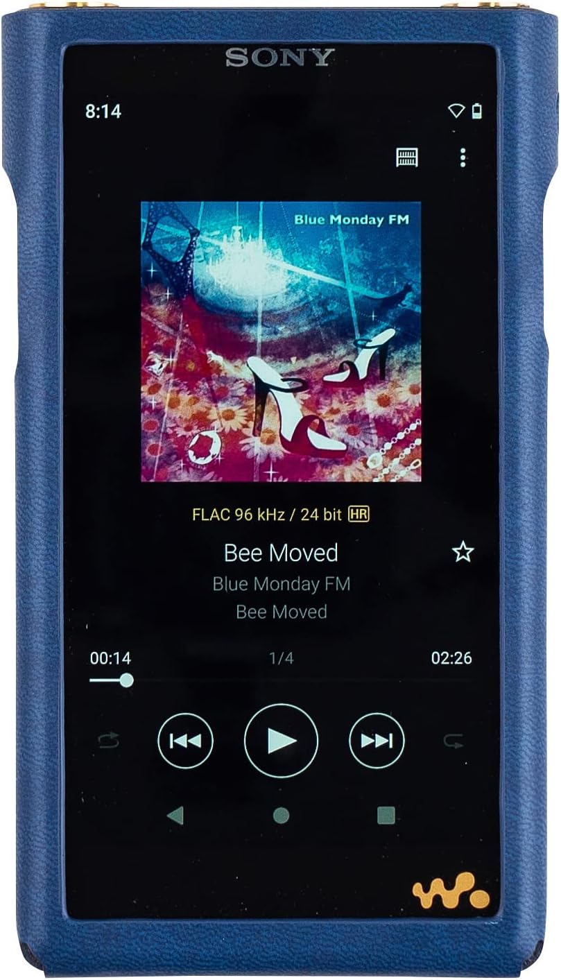 MITER Case for Sony NW-WM1AM2 / NW-WM1ZM2, Handmade Case Cover + a Screen Protector for WM1AM2 WM1ZM2 (Navy)