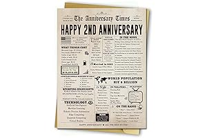 Sweet and Humorous 2nd Anniversary Keepsake for Your Beloved