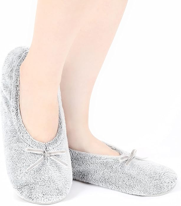 Panda Bros 2 Pares Pantuflas Ballerina Mujer Antideslizantes miniatura 2
