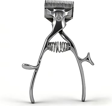 Professional Manual Clipper, Hand Push Hair Cutter for Home & Barber - Stainless Steel Hair Trimmer with Replaceable Blade, Portable Manual Haircut Tool, Style Perfect Hairstyle Anywhere