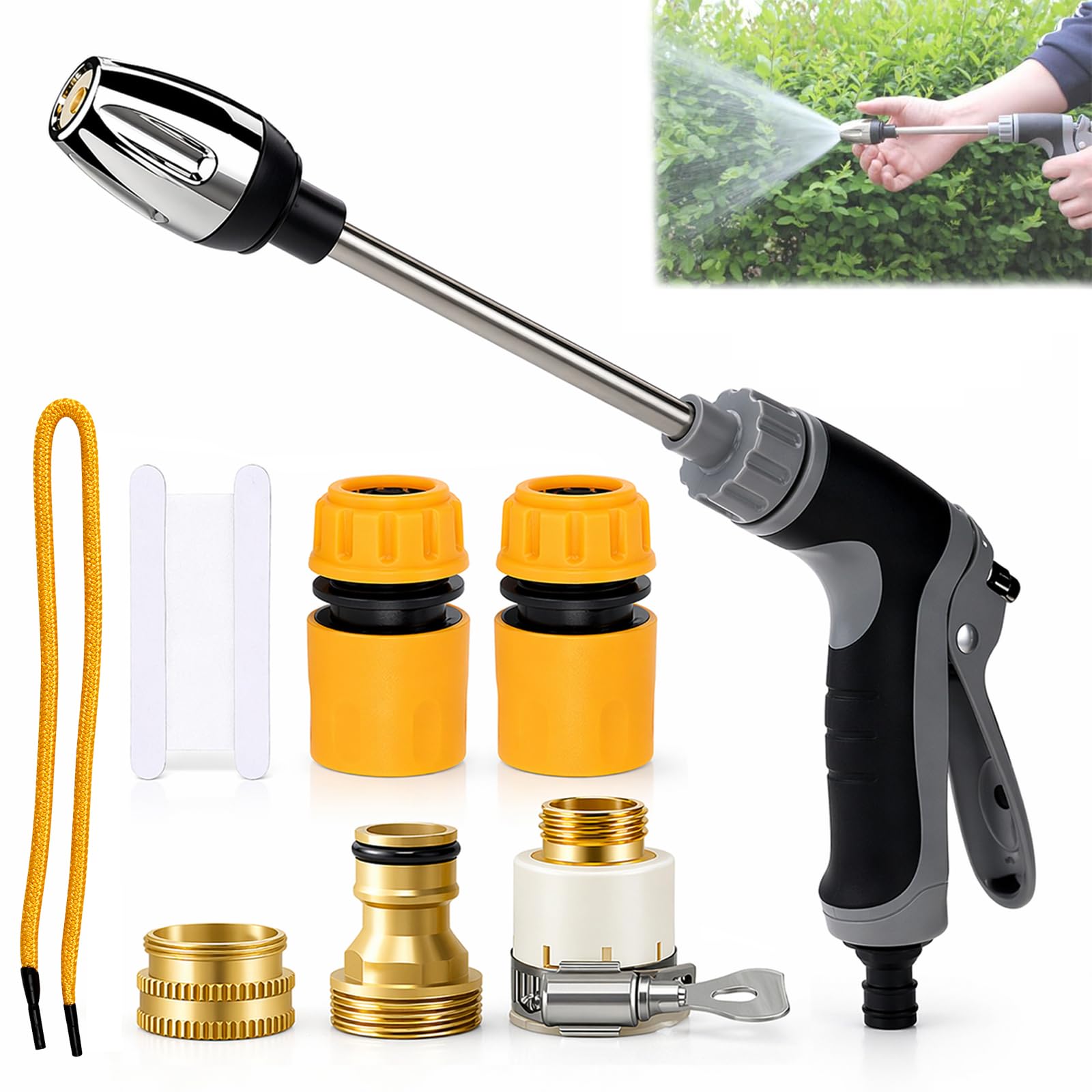 Pressure Washer, Waterblitz Power High-Pressure Cleaner with Universal Connectors, Garden Hose Sprayer Jet Nozzle Pressure Washer, Remove Moss, Deposits and Dirt, Washing Cars & Pets