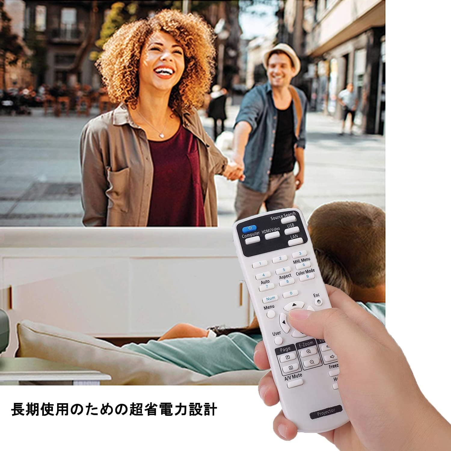 Amazon | プロジェクター交換用 リモコン Epson エプソン EB-W420 EH