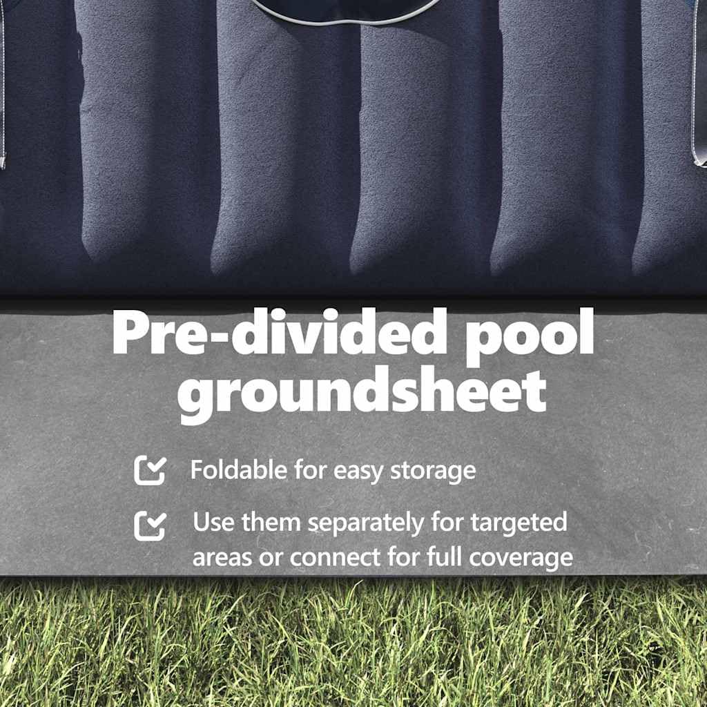vidaXL Telo per Fondo Piscina 396 x 396 x 0,1 cm Quadrato