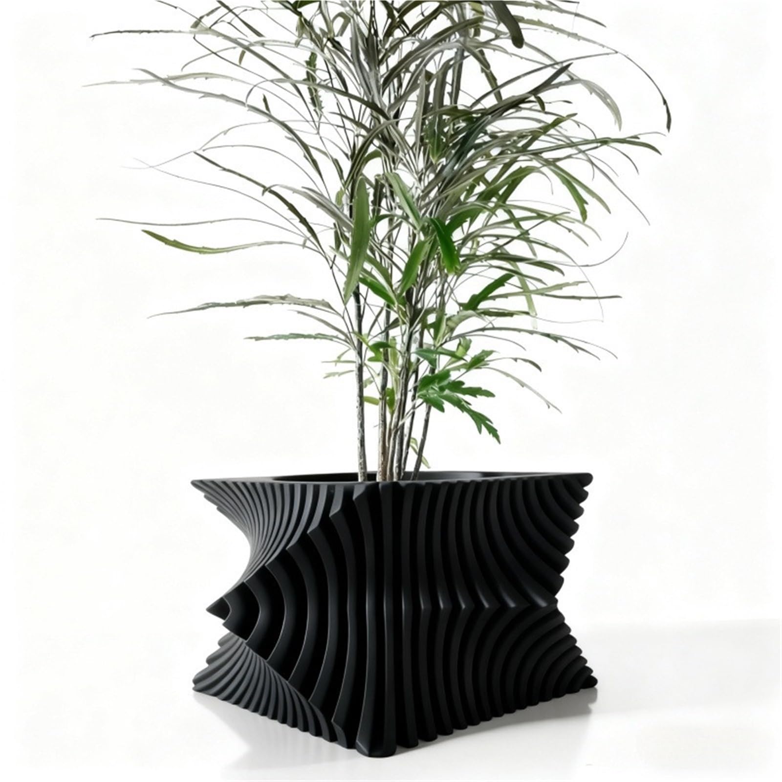 Vases Plant Pot Home Use Flower Decorative Stripe Desktop Maceteras Decorations Interior