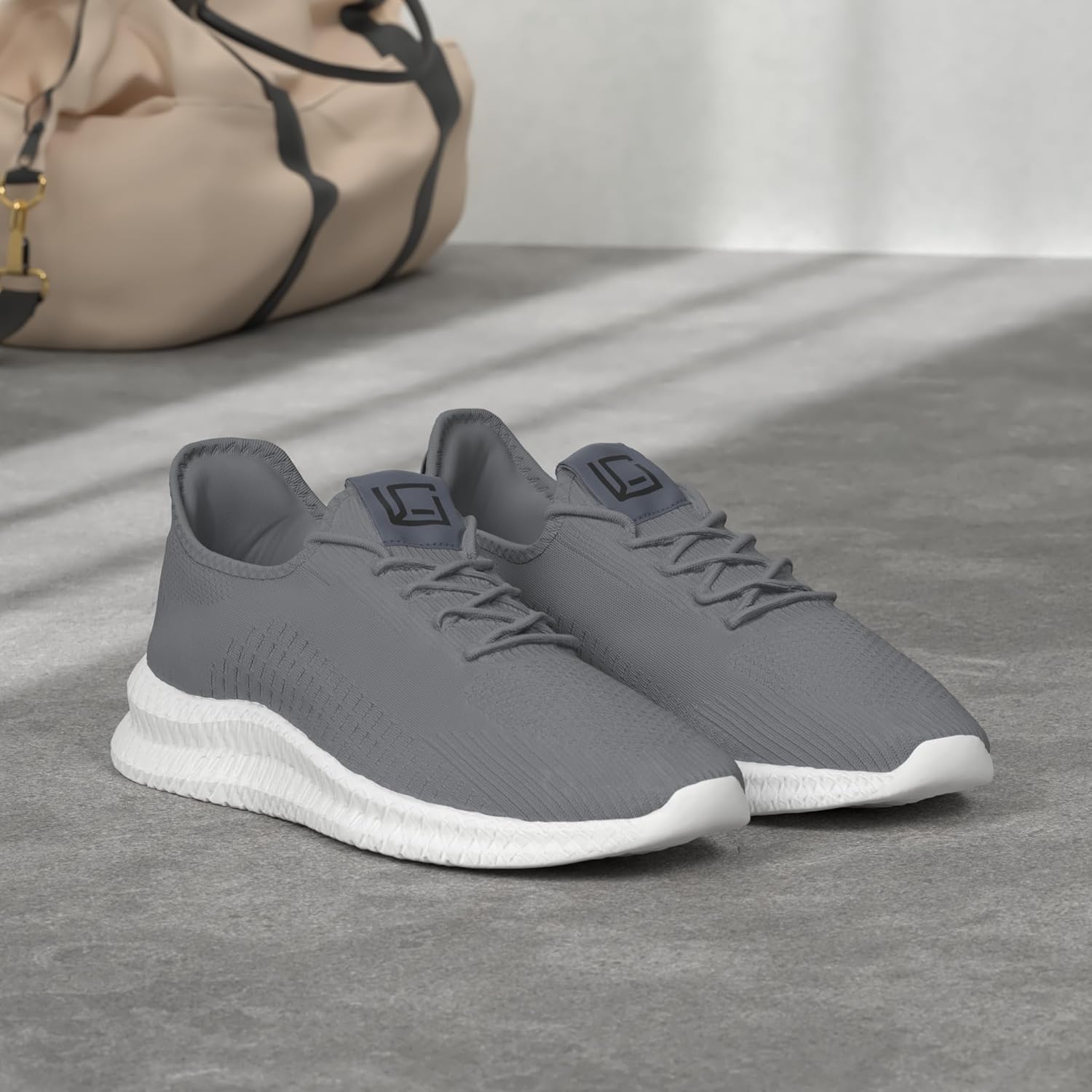 LCGJR Men's Running Shoes Ultra Lightweight Breathable Comfortable Walking Shoes Casual Fashion Sneakers Mesh Workout Shoes - Image 2