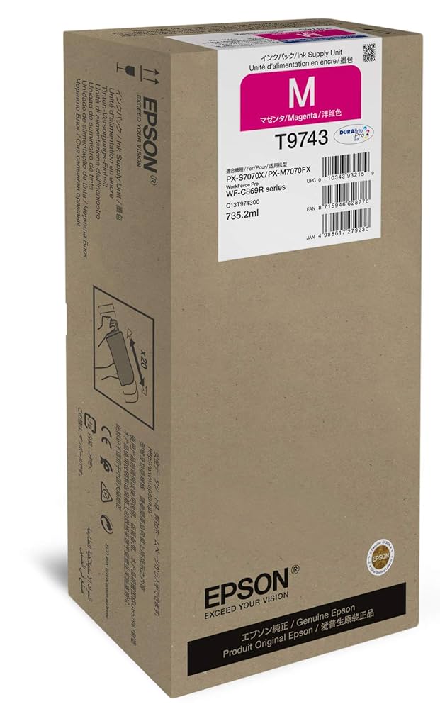 Amazon.com: Epson T974 Ink - High Yield - Magenta - 84,000