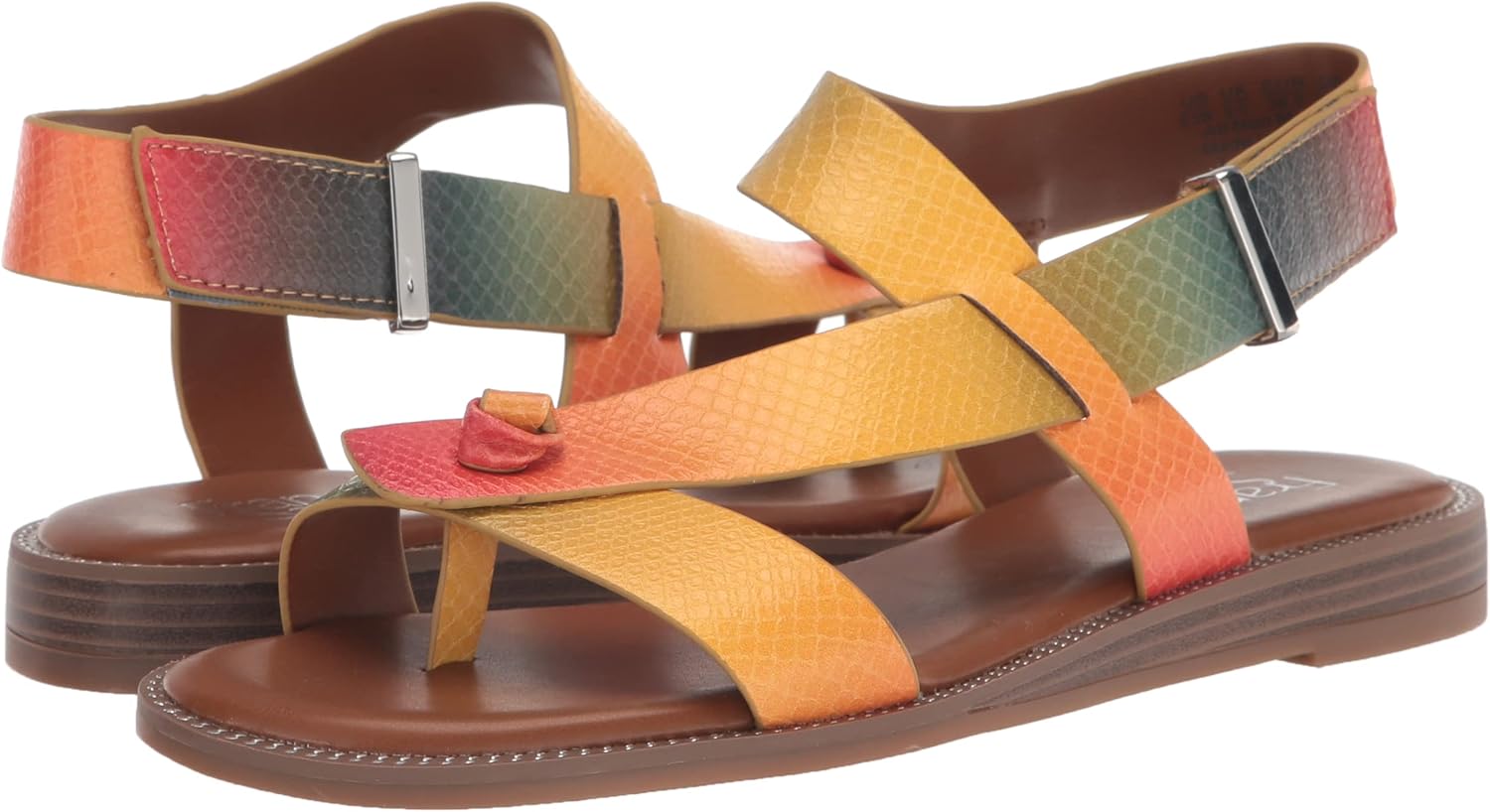 Franco Sarto Women's Glenni Sandal 7.5 Multi