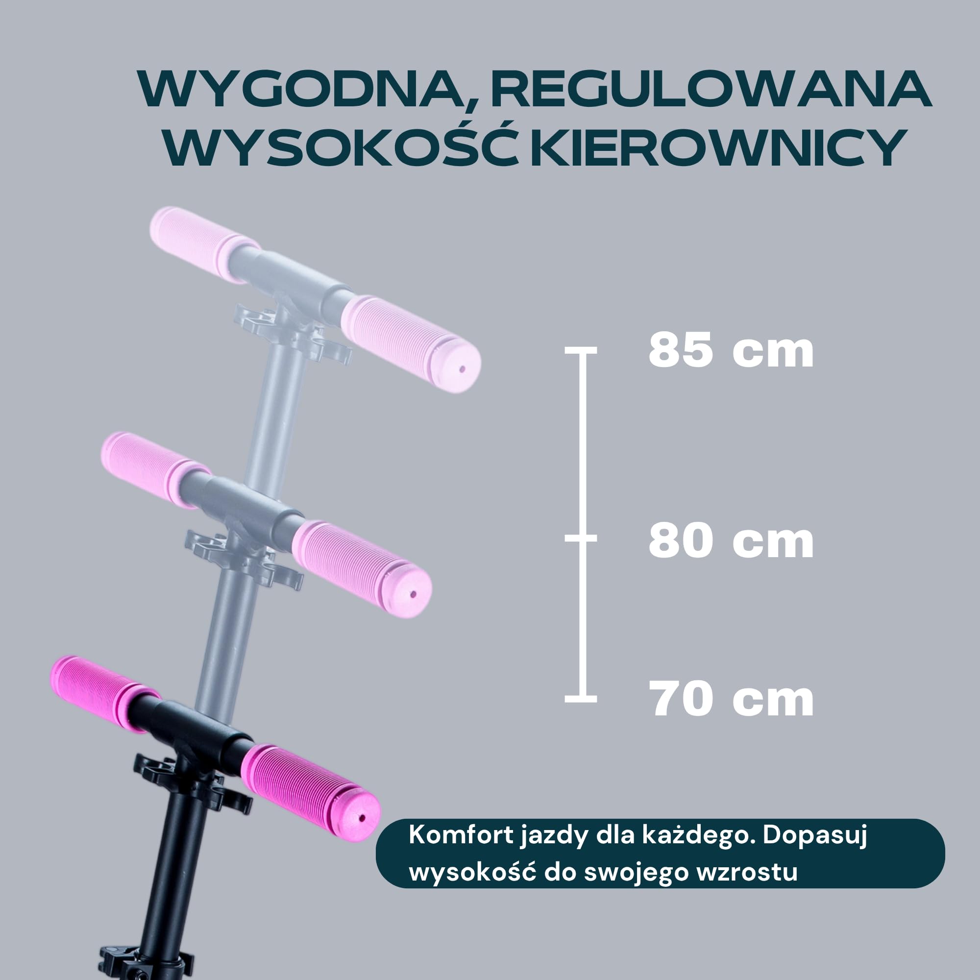 Bergen City Scooter hulajnoga Sonic – składana, aluminium, koła PU 145 mm, amortyzator, hamulec tylny, 3-stopniowa regulacja wysokości, od 5 lat, lekka, zapasowa folia ochronna