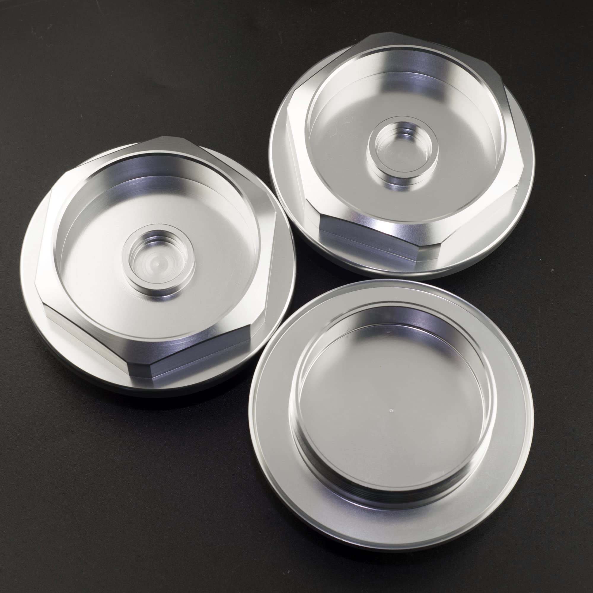 RhinoTuning 1 sztuka kołpaków piasty 102 mm OD 102 mm ID 72 mm, osłona piasty kompatybilna z RS005- RS358 (srebrna)