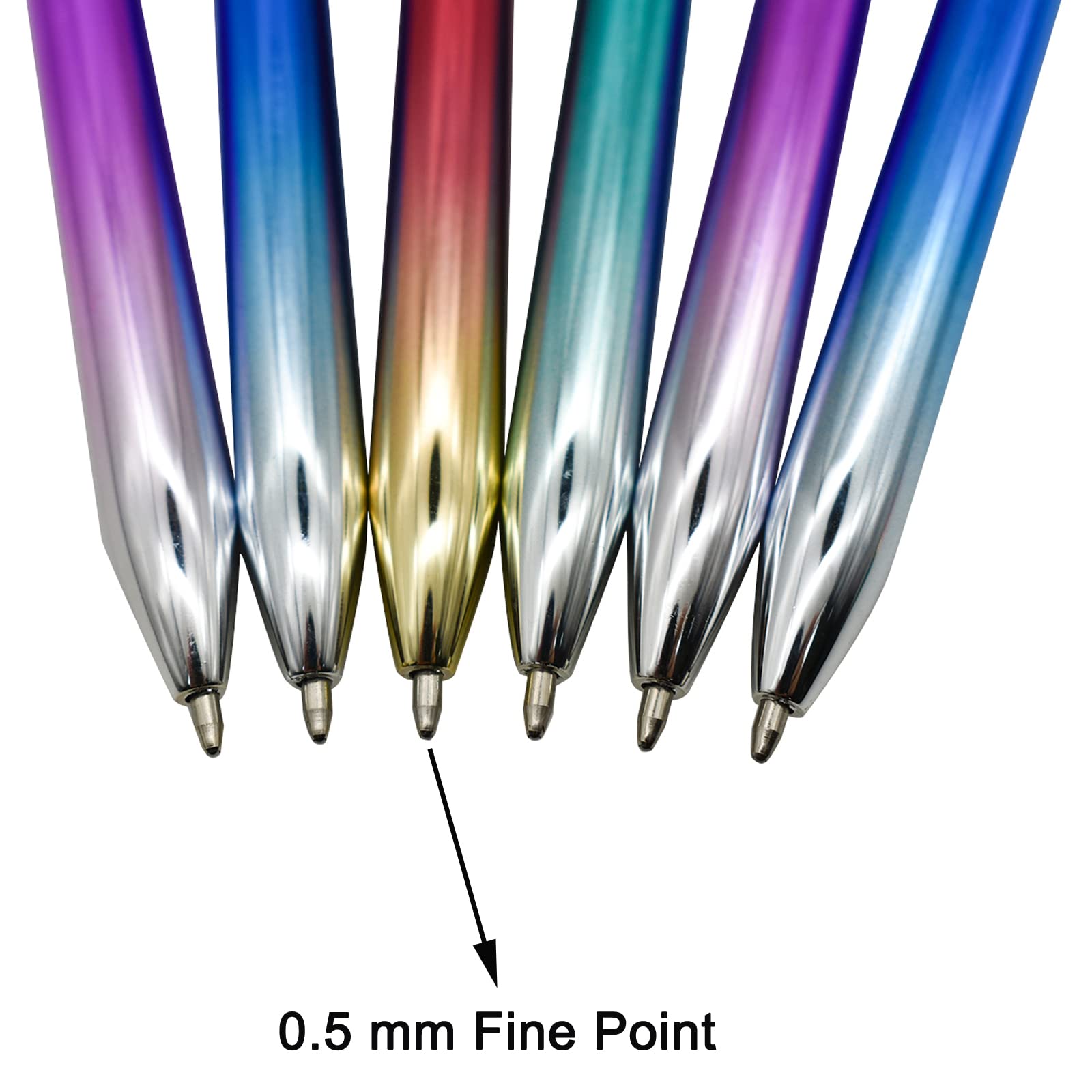 Maydahui Einziehbarer Einhorn-Kugelschreiber, bunte Kristalle, glitzernd, Treibsand-Stift, Tierstift, schwarze Tinte, für Mädchen, Schule, Büro, 12 Stück