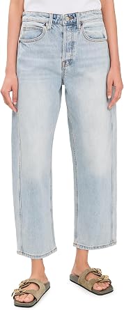 Good American Womens Good Barrel Jeans