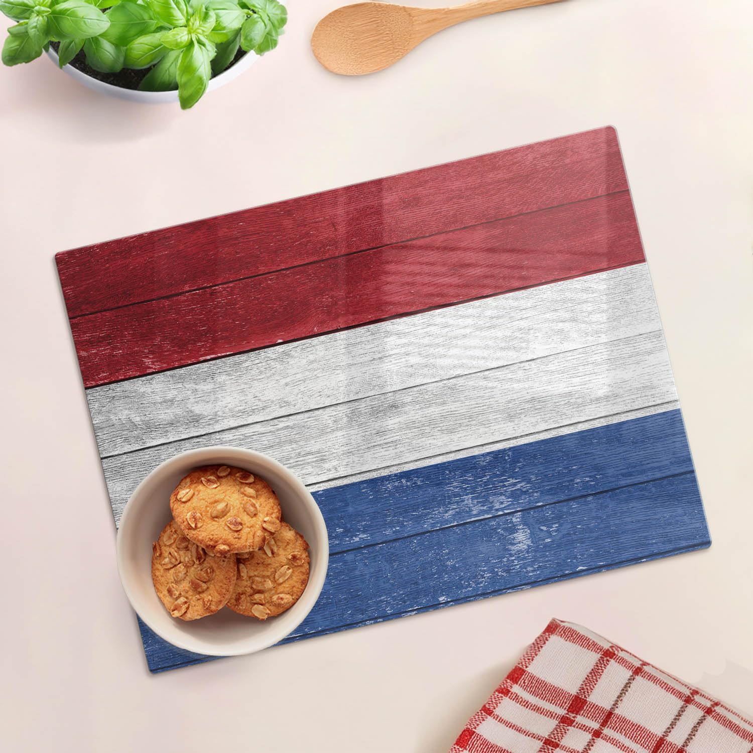 Cristal para cortar en la cocina 40x30 cm Bandera de los Países Bajos