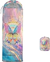 Vista 15 de AILONEN Cute Frog Green - Saco de dormir para acampar, ligero e impermeable, 3 estaciones de clima cálido y fresco, compresión portátil de viaje