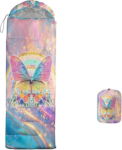 Miniatura 16 de AILONEN Cute Frog Green - Saco de dormir para acampar, ligero e impermeable, 3 estaciones de clima cálido y fresco, compresión portátil de viaje