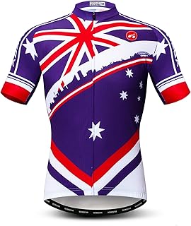 Cycling Jersey Men Short Sleeve Quick Dry Bike Biking Shirt Breathable Pockets