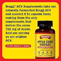Vista 2 de Bragg - Cápsulas de vinagre de sidra – Vitamina D3 y zinc – 750 mg de ácido acético – Refuerzo inmune y de control del peso – sin transgénicos