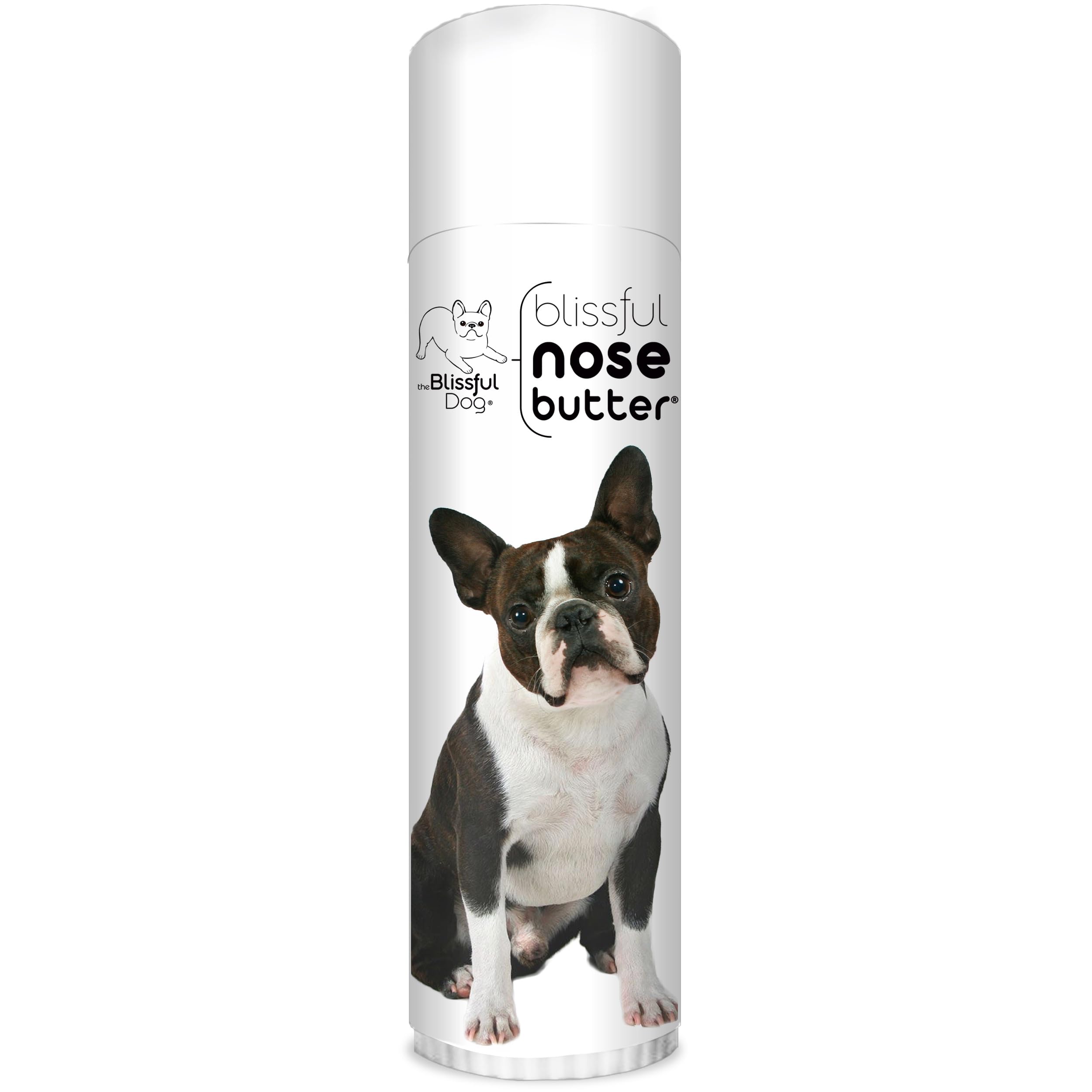 The Blissful Dog Boston Terrier Nose Butter, Versatile Dog Nose Balm for Dry Nose, Handcrafted Nose Moisturizer, Easy-to-Apply Dog Essentials, Unscented, 0.50 oz