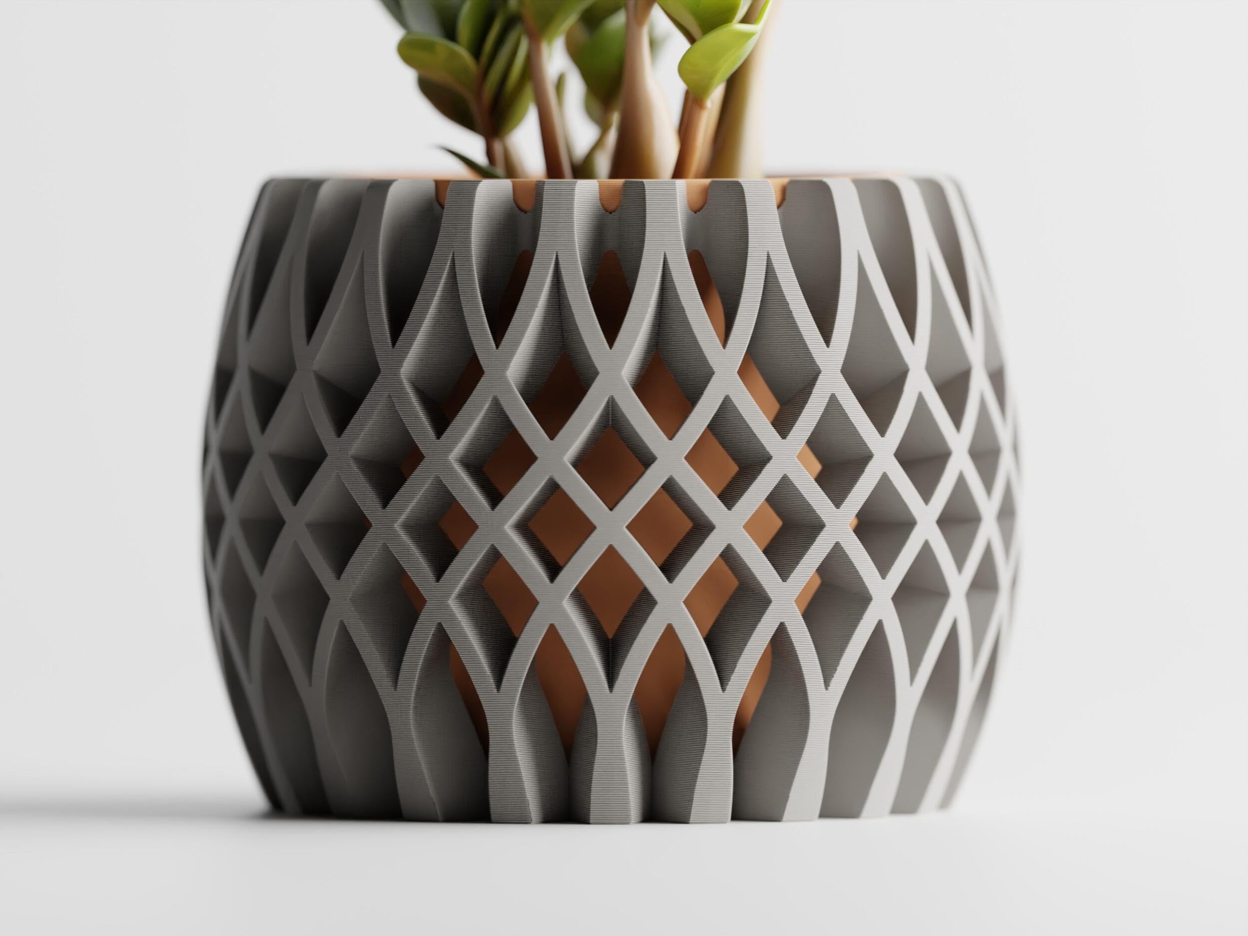 Vishivam Interweave – Two Parts. One Statement Designer Decorative Vase | Modern Minimalist Flower Holder for Living Room Decor | Premium Table Accent Piece for Centerpiece, Shelf & Bedroom Styling | 2