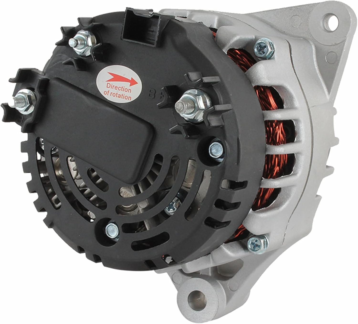 Alternator Compatible with/Replacement for Valeo Carrier Transicold Refrigeration Ir/If 12V 70A, 30-01114-07