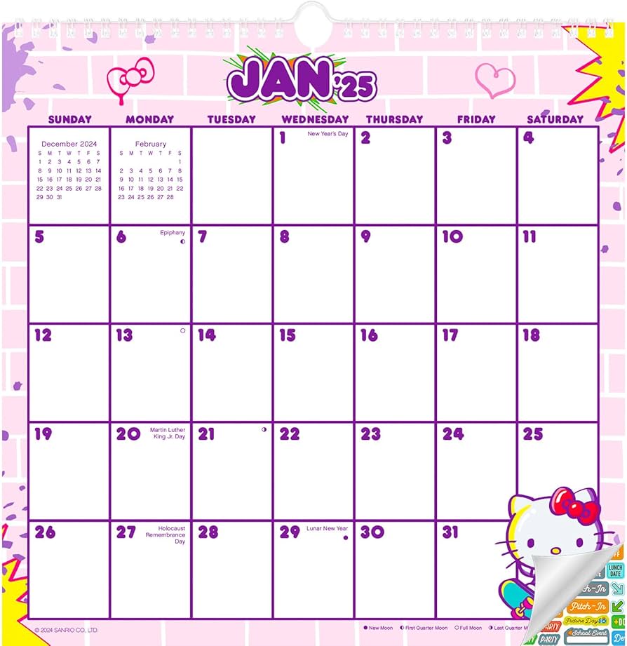 hello-kitty-friends-calendar-2025-deluxe-2025-hello-kitty-spiral-wall-calendar-featuring-kuromi-my-melody-bundle-with-over-100-calendar-stickers-hello-kitty-gifts-office-supplies-amazon-ca-office-products