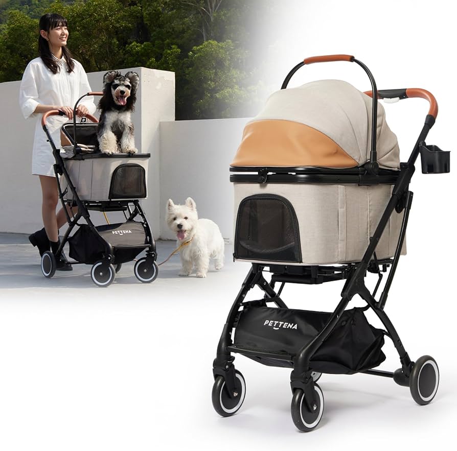 Amazon | 【2025新色】PETTENA 分離型 ペットカート 小型犬 耐荷重20KG
